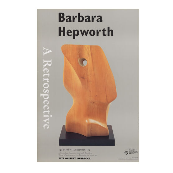 Barbara Hepworth: A Retrospective, 1994 original exhibition poster